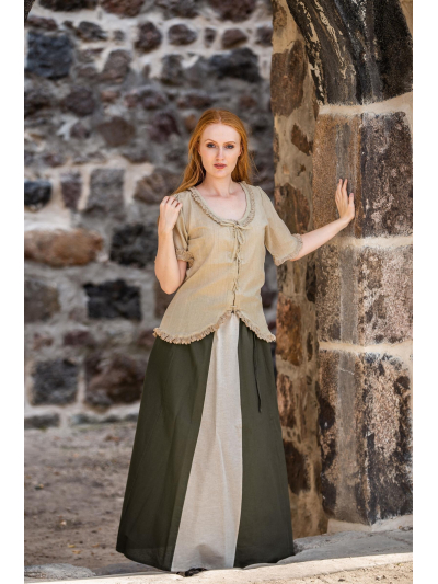 Trollfelsen Leonardo Carbone Mittelalter Gewandung Ritter Wikinger Magd Maid Rock Dana Grün Natur _2_